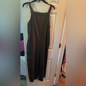 H&M Olive Green overall Jumpsuit Large